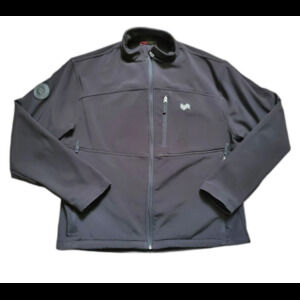 Lyft 1K Jacket Men 2XL Coat Full Zip Soft Shell Black Fleece Lined Warm